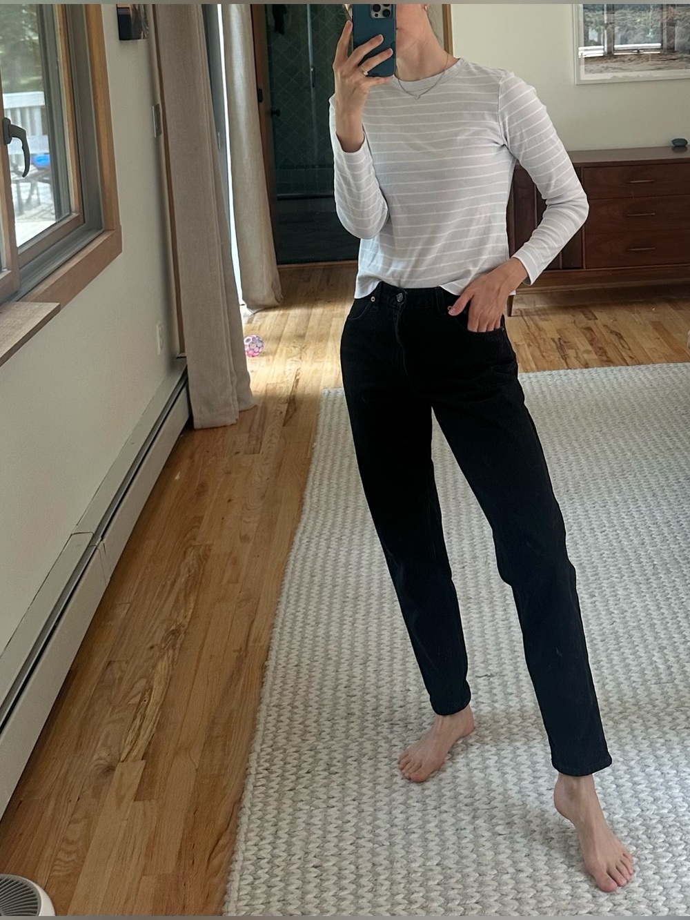 Vintage Levi's 550 Relaxed Taper Black Jeans